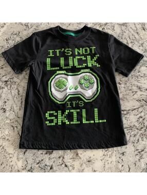Way To Celebrate Boys Sz XS 4-5 St. Patricks Day Black/Green SS Tshirt